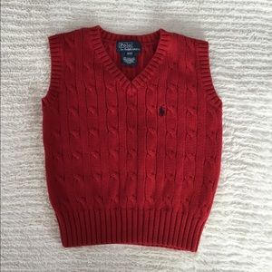 Polo by Ralph Lauren // Red Sweater Vest 🦋